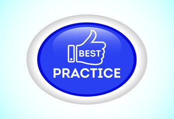 Best practice icon design illustration. Best practice button for mobile app, and website UI design.
