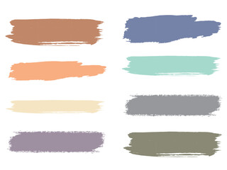 Set of hand painted chalk brushes. Hand drawn grunge lines on chalkboard background can be used as art brushes.