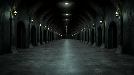 Obraz premium Dark Archway 3D Background