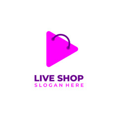 Live shop logo, suitable for online shop logos