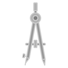 compass on white architecture icons monochrome color