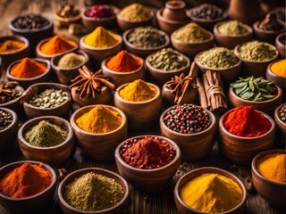 Fototapeta premium spices on market