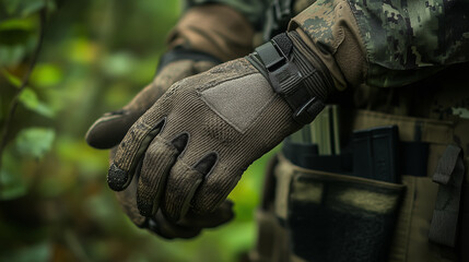 Photo of textured grip hunting gloves, ideal for outdoor activities.
