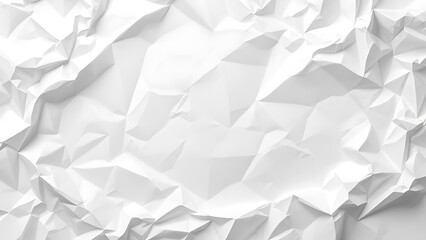 Obraz premium White crumpled and creased glued wrinkled paper poster texture background