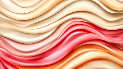 Obraz premium Abstract Wavy Fabric Texture in Soft Hues