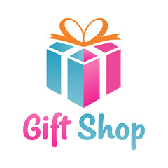 Gift Shop Logo Design Vector.
