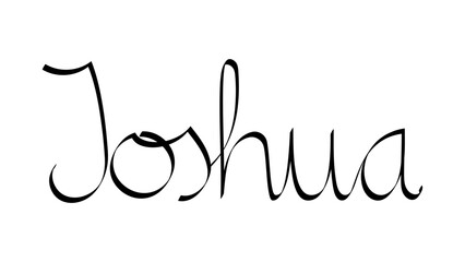 Black handwritten male name 