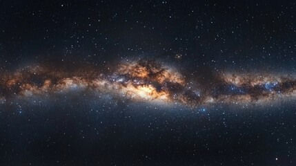 Fototapeta premium A starry night sky, showcasing the Milky Way in space photography.