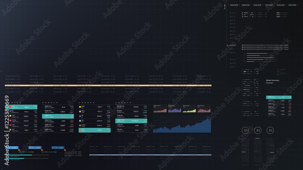 Poster dynamic data visuals for business info graphics, animated charts, and data-driven insights for a bus