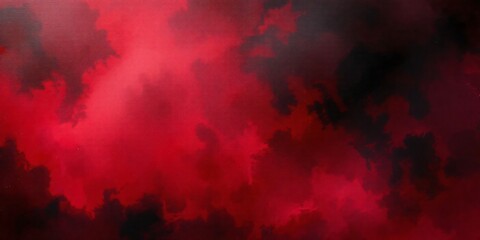 A dramatic abstract tie-dye texture in deep red and black