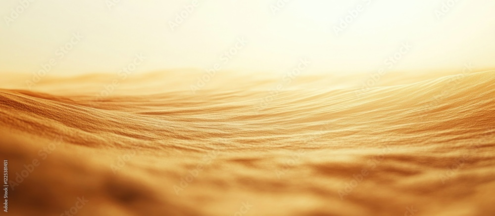 Aufkleber golden desert horizon with abstract blurred texture and warm tones for digital background design fea