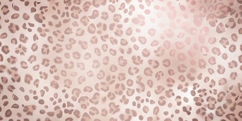 Elegant Rose Gold Leopard Print Texture Background for Design Projects