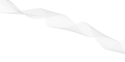 abstract Grey wave line background on white background.	