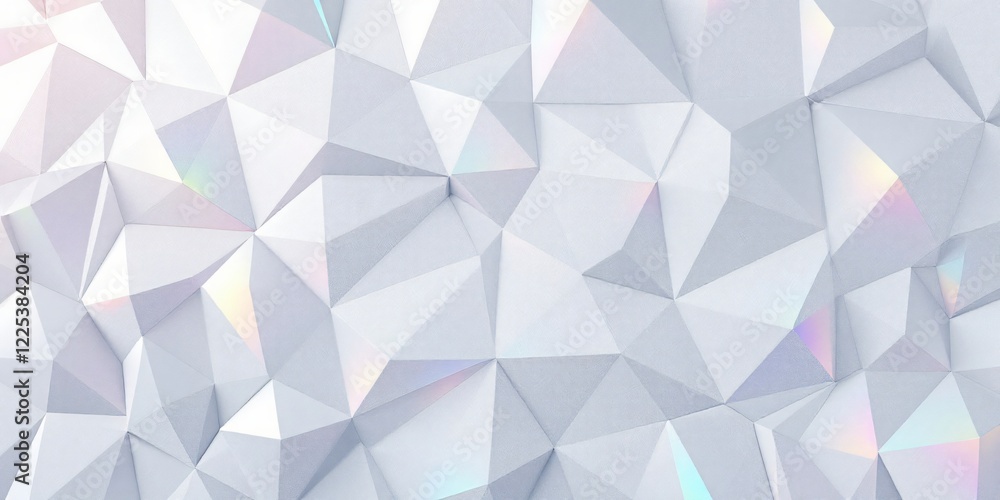 Poster a captivating abstract background featuring a complex pattern of interlocking, multifaceted triangle