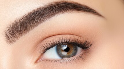 Obraz premium Mesmerizing Close up Portrait of a Woman s Flawless Facial Features and Radiant Eyes