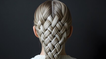 Intricately Braided Hairstyle with Modern Design