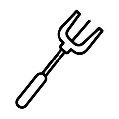 Pitchfork icon black vector
