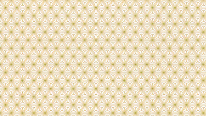 Fototapeta premium Delicate gold and beige seamless geometric pattern with intricate floral-inspired motifs perfect for luxury textiles, wallpapers, packaging, and elegant decorative designs