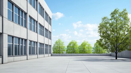 Obraz premium Modern Building Courtyard