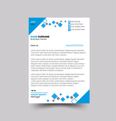 creative modern letterhead, Futuristic letterhead design, simple and clean letterhead design, Abstract creative letterhead template, Minimalist professional vector letterhead design template