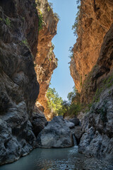 Sarakinas Gorge close to Mythoi village, about 20 km west of Ierapetra town, Lasithi prefecture. Crete, Greece