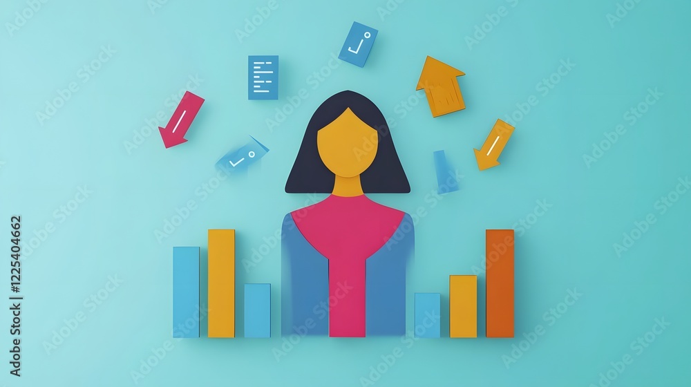 Poster Animated Data Visualization of the Recruitment Funnel from Screening to Hiring