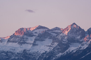 Trentino Alto Adige, Italy, Europe, Winter season, sunrise