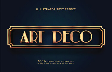 Art Deco font text Design 