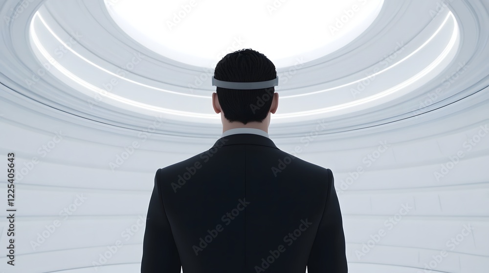 Poster a virtual reality sales simulation where professionals practice pitching in immersive environments