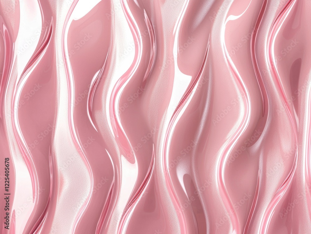 Poster abstract pink fluid swirls: a captivating abstract background with smooth, swirling lines of vibrant