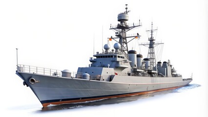 Fototapeta premium Military Warship at Sea