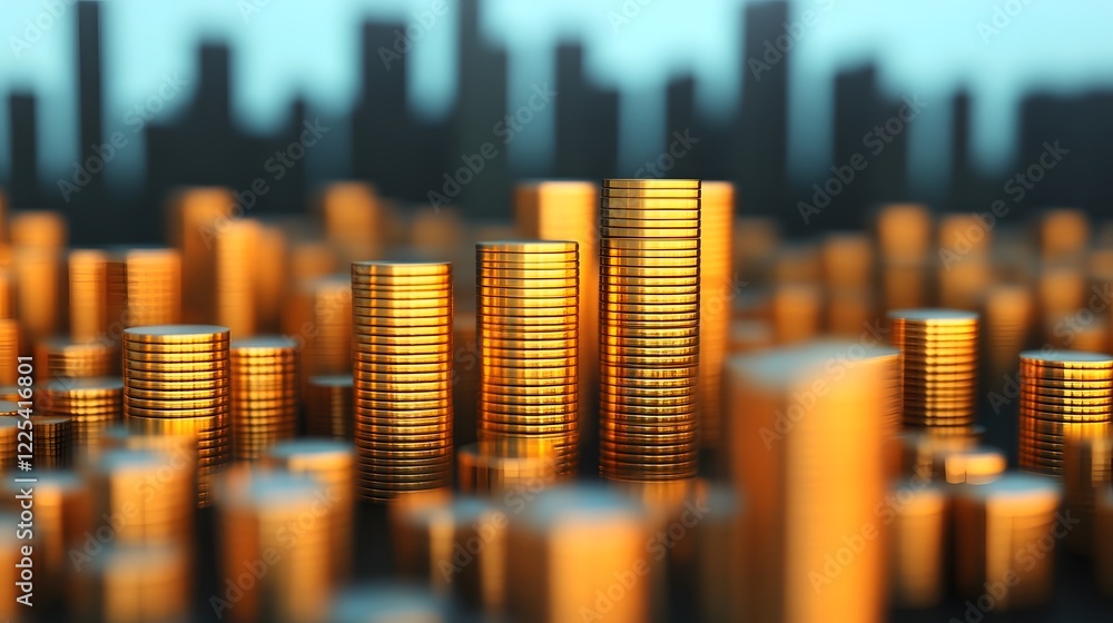 Poster interactive 3d visualization of financial returns and growth metrics