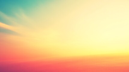 Obraz premium Abstract Pastel Sunset Sky Landscape Scene