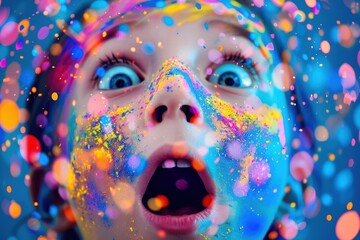 Cognitive overload concept in colorful abstract representation.