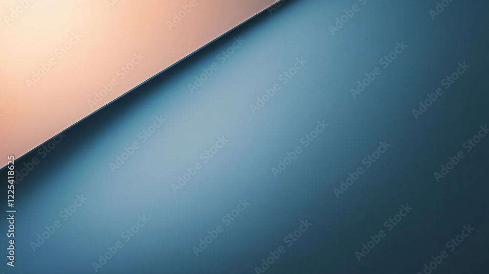 Aufkleber Abstract background showing diagonal line dividing two-tone surface