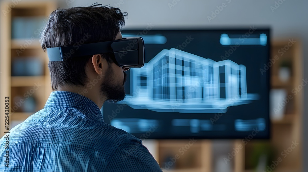 Poster hybrid workspace with real-time augmented reality property investment analytics
