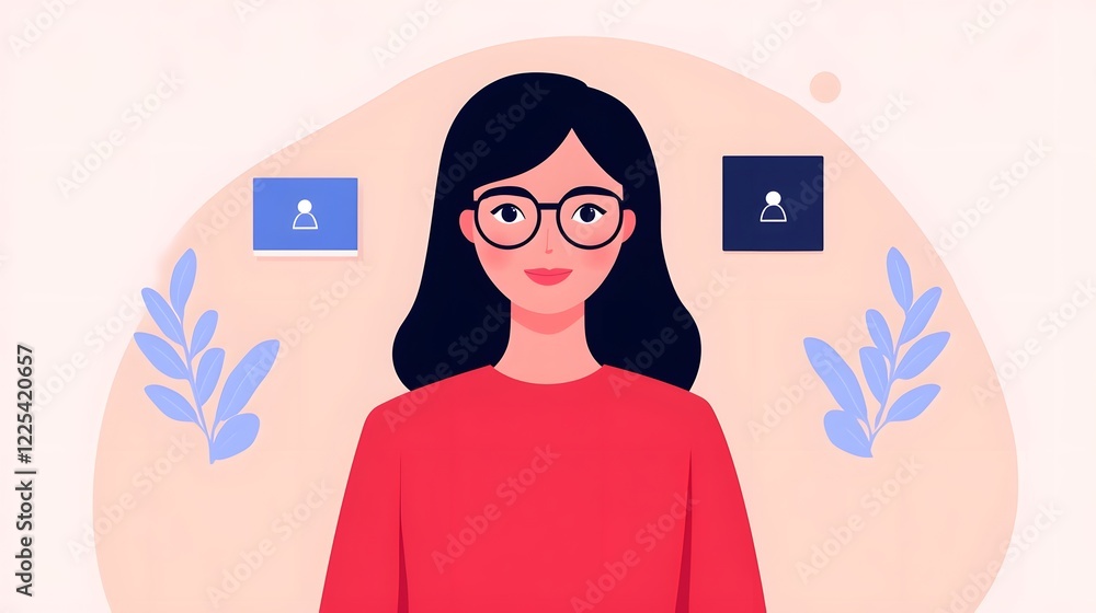 Aufkleber recruiter leveraging ai-driven algorithms to find top tech talent in a modern work environment