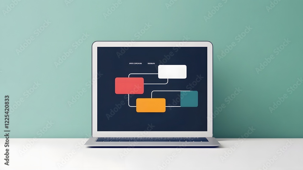 Poster sleek digital interface showcasing candidate's application to onboarding journey process