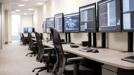 High-Tech Recruitment Command Center Monitoring Global Hiring Activities