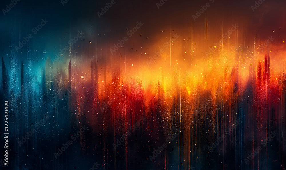 Poster abstract background with colorful texture.