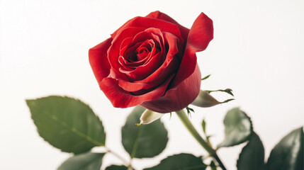 Obraz premium Beautiful red rose bouquet symbolizing love and romance with vibrant petals and green leaves