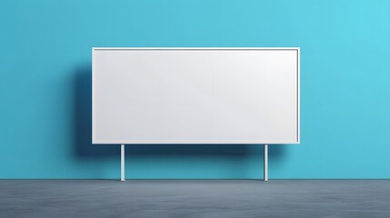 Fototapeta premium Blank Marketing Banner with Bold Color Accents and Ample Room for Campaign Text