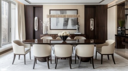 Elegant Modern Dining Room Interior Design