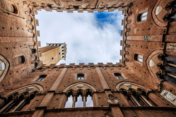 Obraz premium Torre del Mangia, Siena