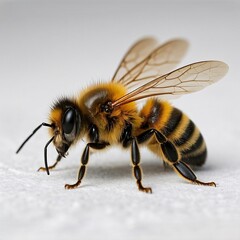 bee on white background