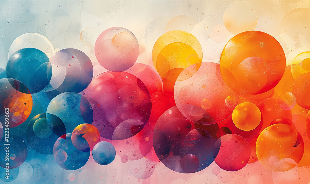 Poster abstract background with colorful texture.