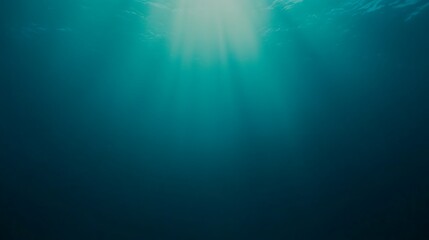 Fototapeta premium Sunbeams Illuminate Deep Ocean Depths