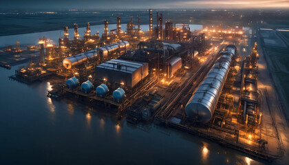 Obraz premium refinery plant