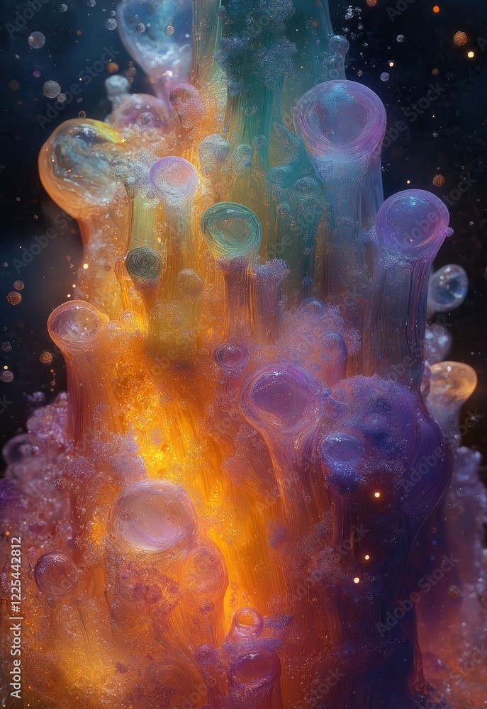 Poster abstract background with colorful texture.