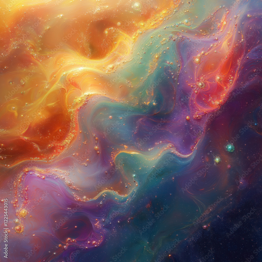 Poster abstract background with colorful texture.